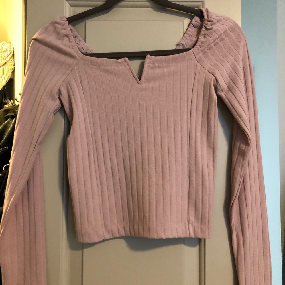 Off the shoulder v neck top